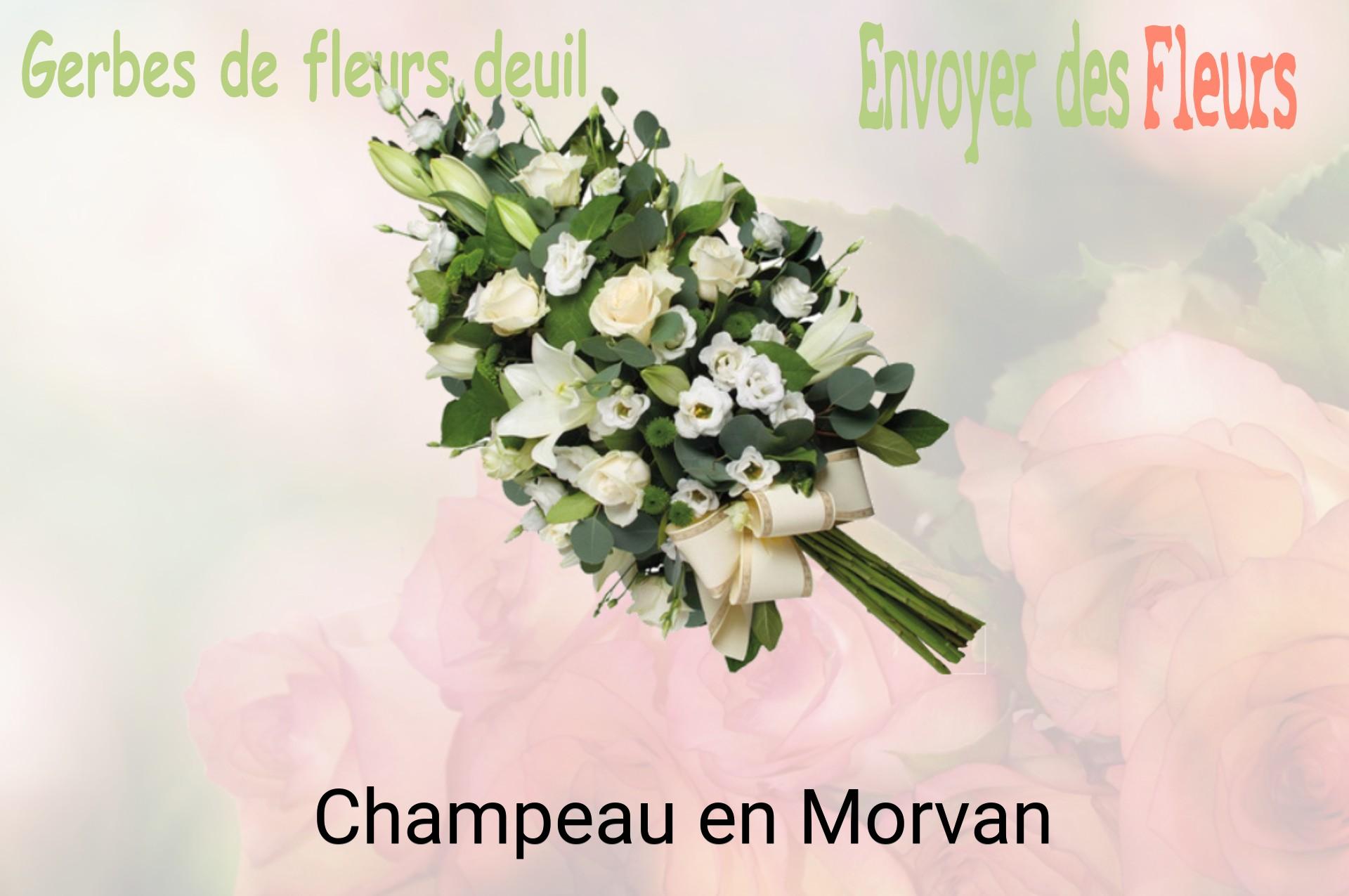 Gerbe de fleurs de deuil livrée à Champeau-en-Morvan