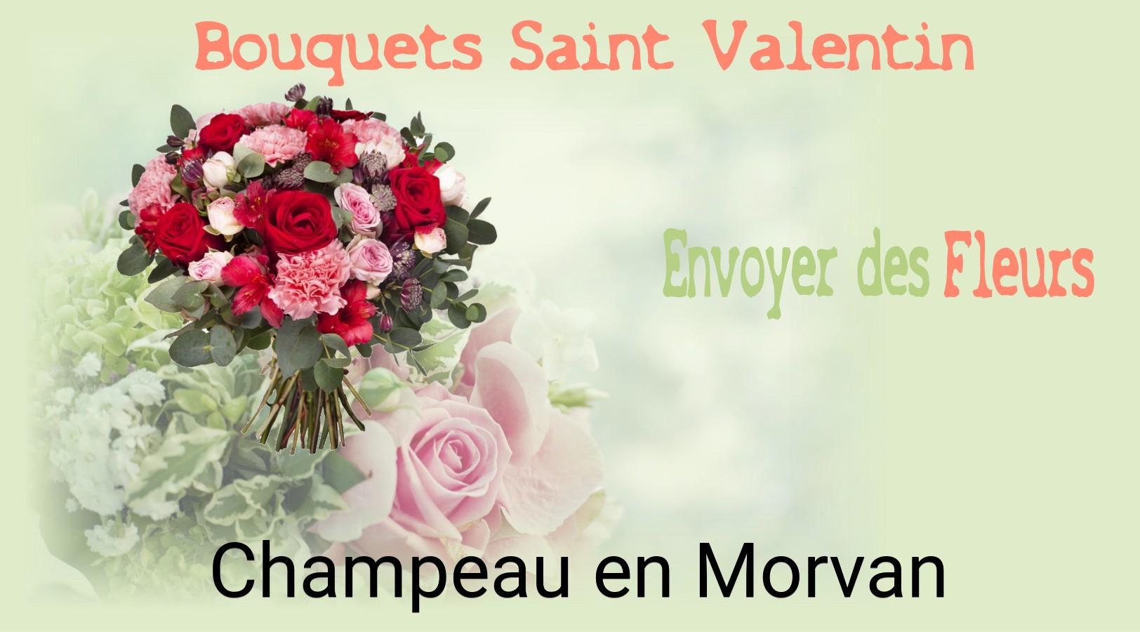 Roses de Saint-Valentin livrées à Champeau-en-Morvan